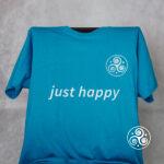 just happy T-Shirt blau