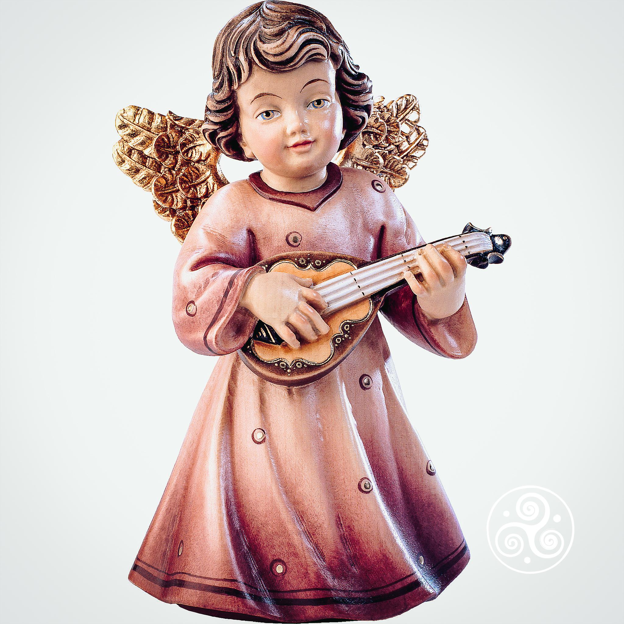 Engel mit Mandoline lasiert